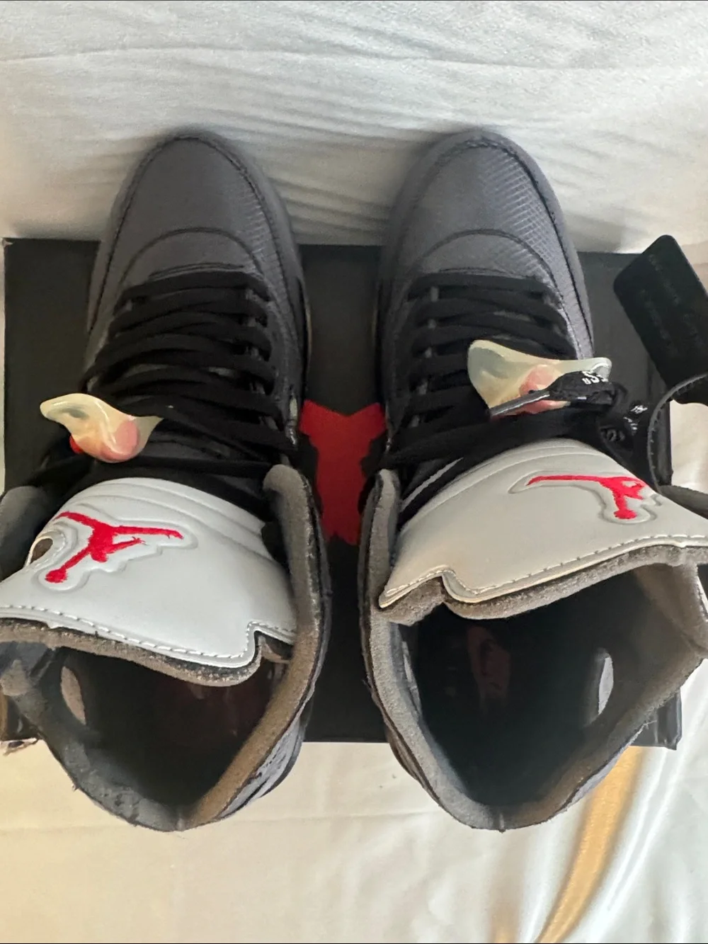 New! Off-White x Air Jordan 5 Retro SP 'Muslin' sneakers